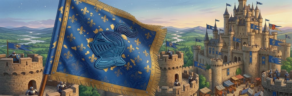 The keep of the Golden ARC upon the ridge, its banner unfurled